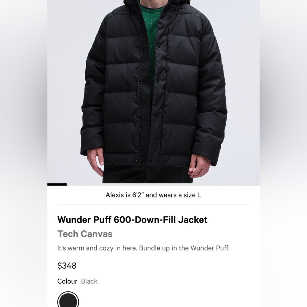 Lululemon Wunder puff 600 down fill jacket